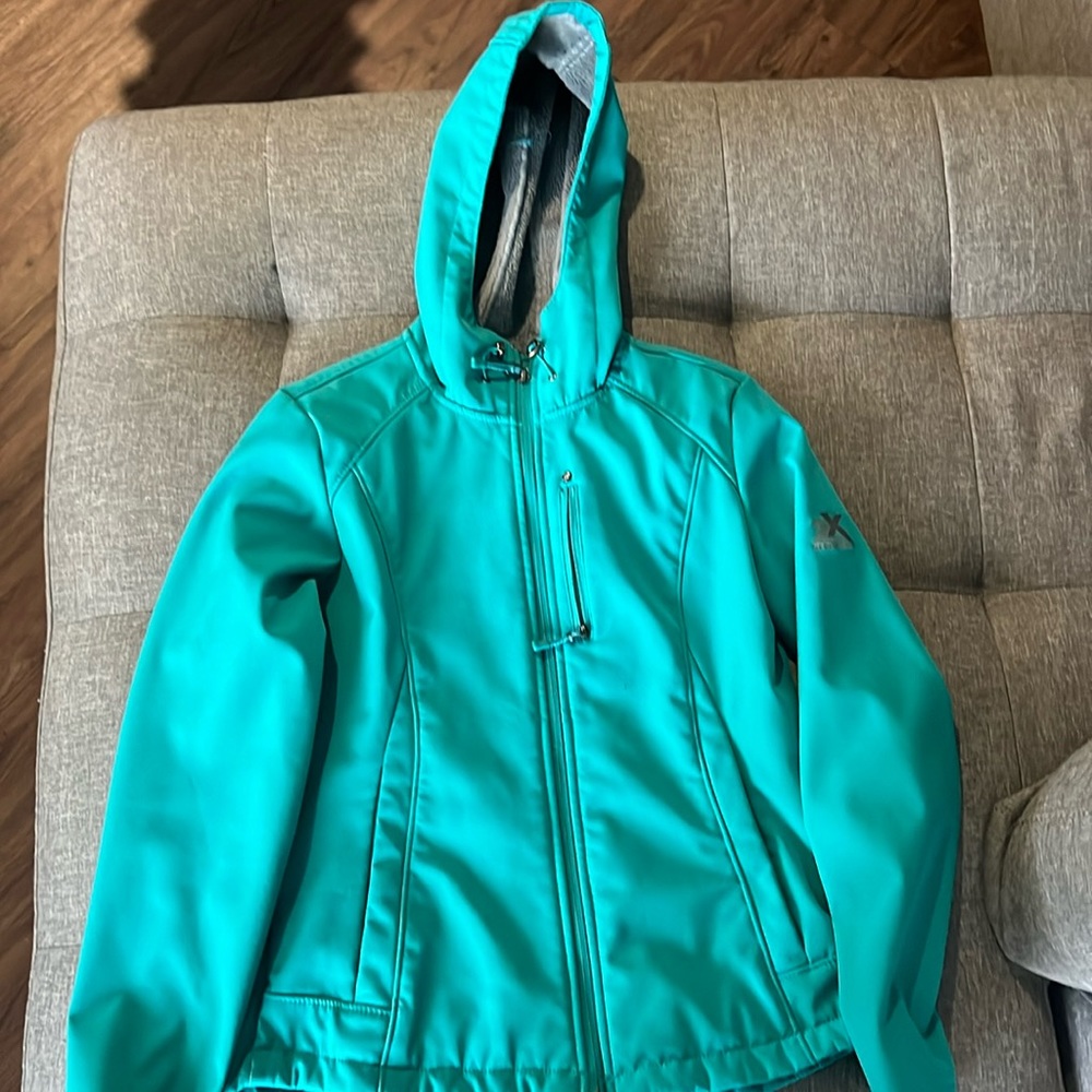 Teal light weight jacket